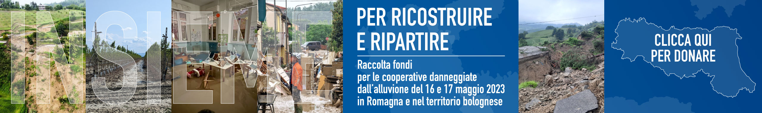 Raccolta fondi per le cooperative danneggiate dall'alluvione in romagna e nel bolognese